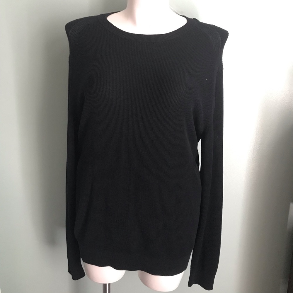 Black knit sweater
